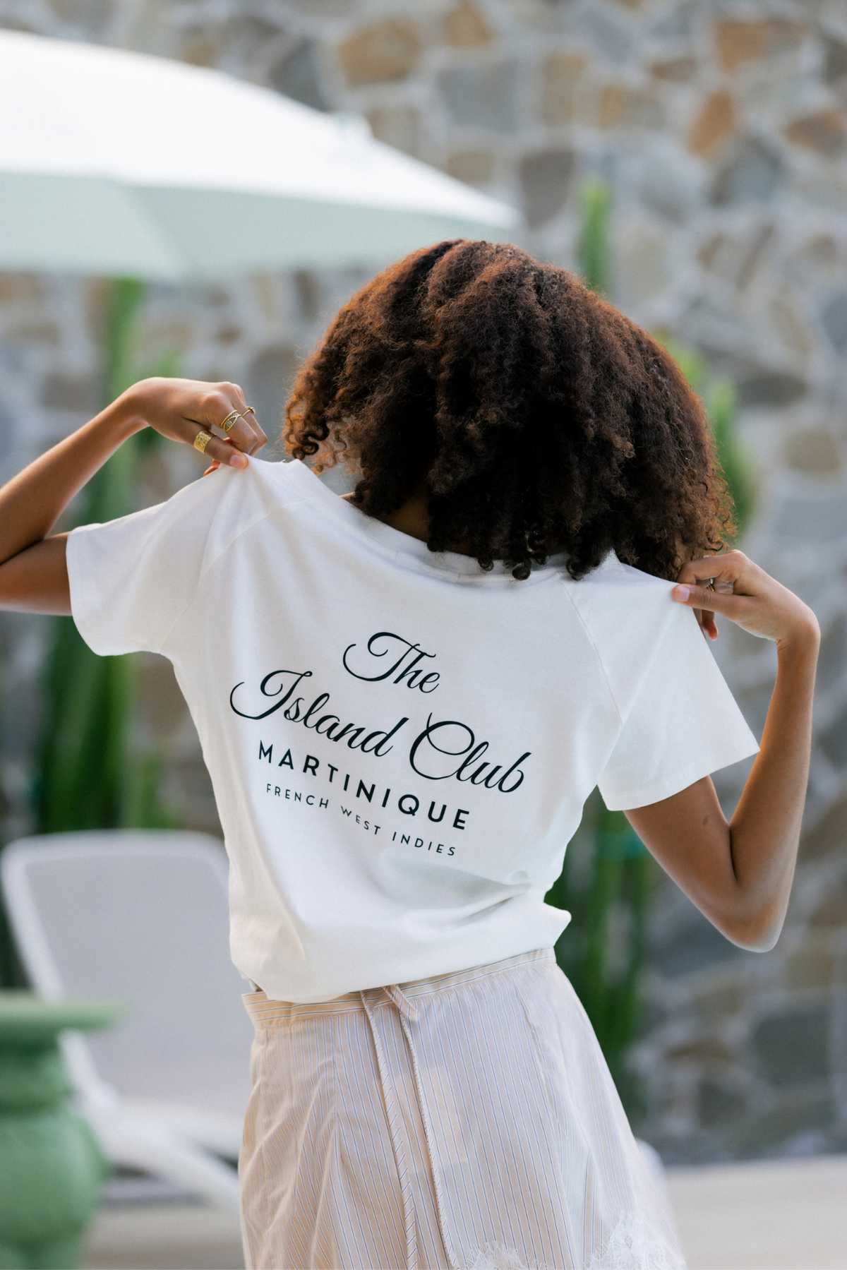 THE ISLAND CLUB TEE MARTINIQUE - BLANC