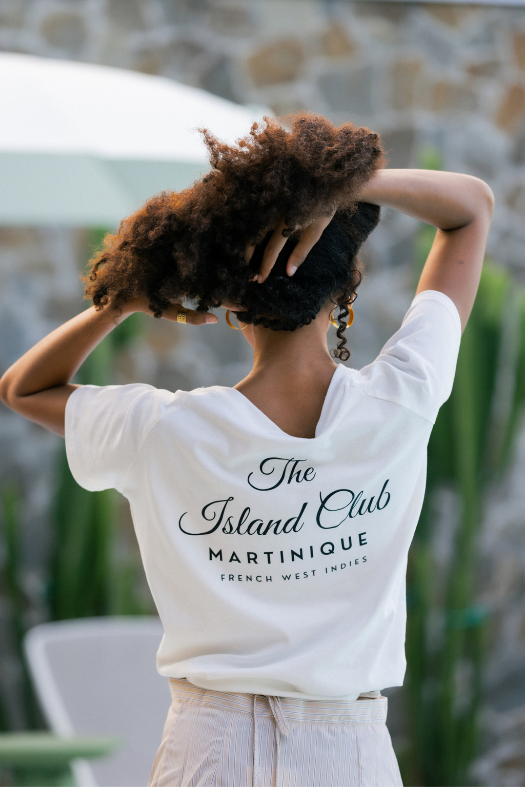 THE ISLAND CLUB TEE MARTINIQUE - BLANC