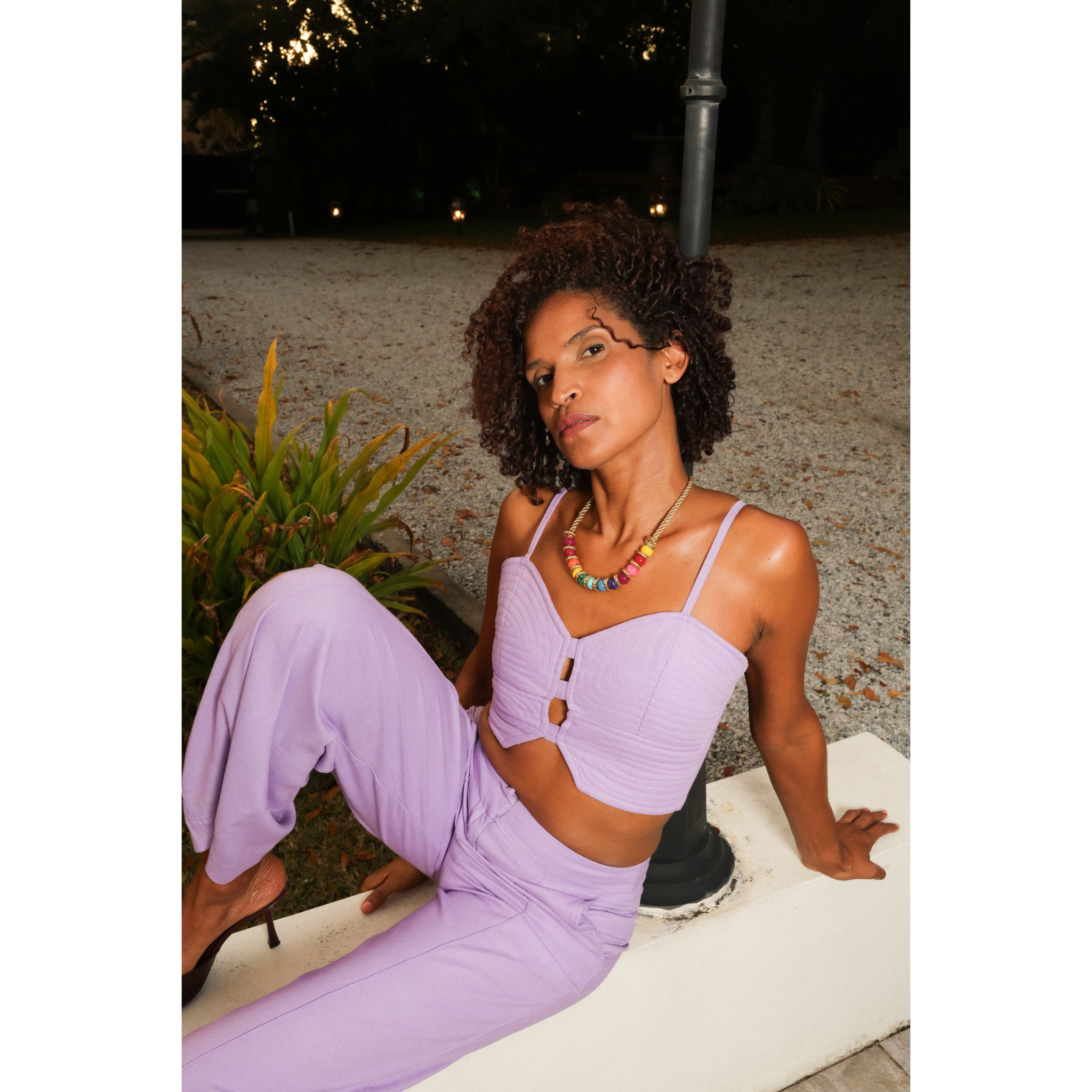 LILAC PANTS SET