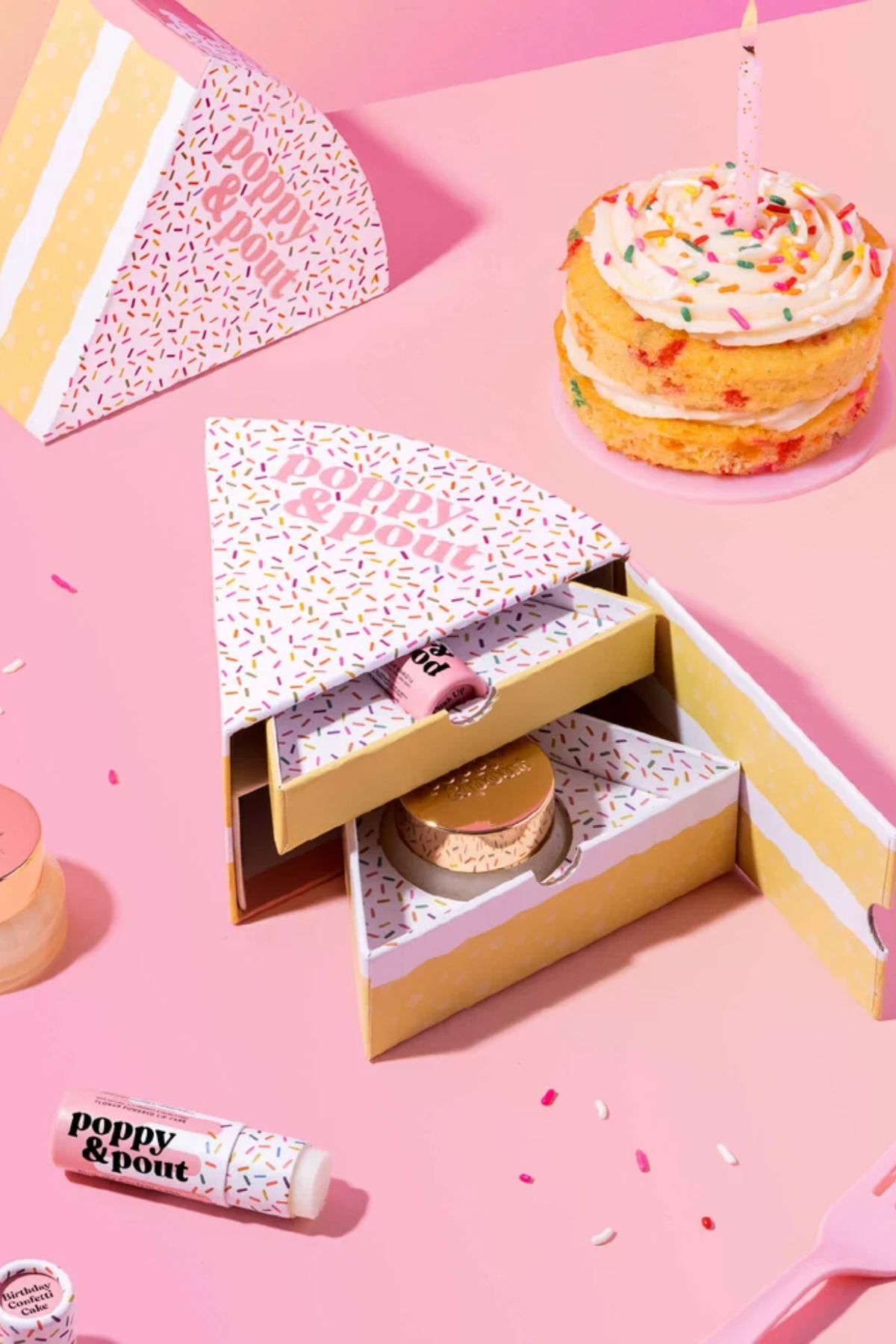 Gift Set Birthday Confetti Cake - POPPY & POUT