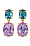 BOUCLES D’OREILLES GEMMA — BLEU & LILAS