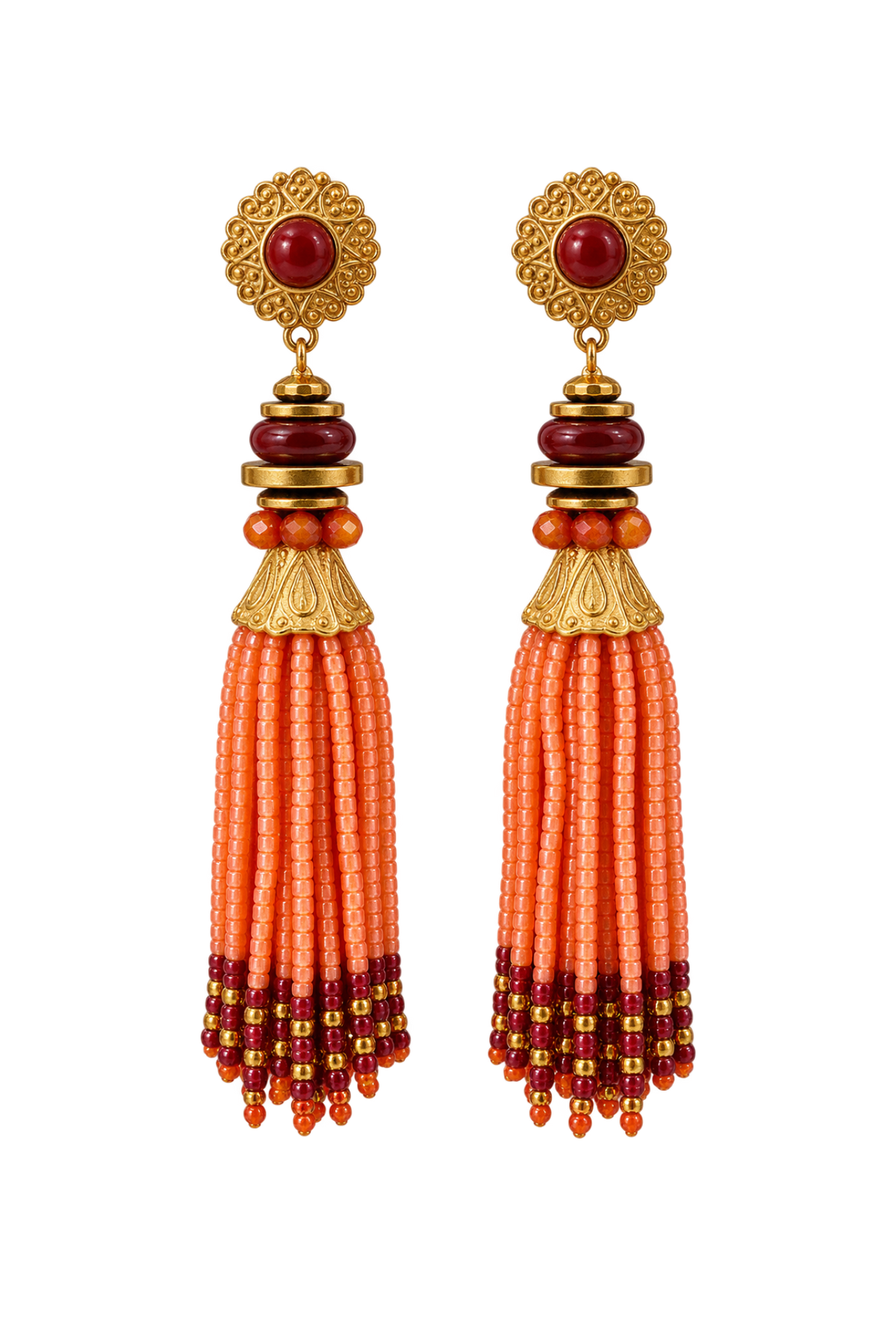 BOUCLES D’OREILLES NAÏA — CORAIL