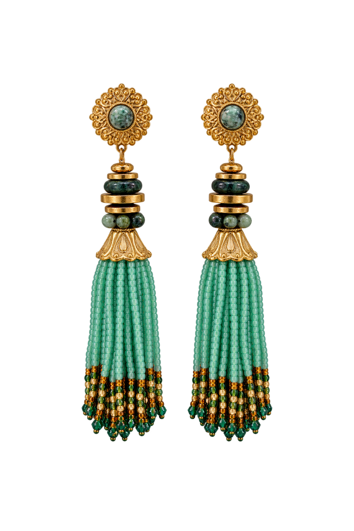 BOUCLES D’OREILLES NAÏA — TURQUOISE