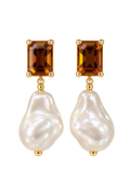 BOUCLES D’OREILLES PERLA — AMBRE