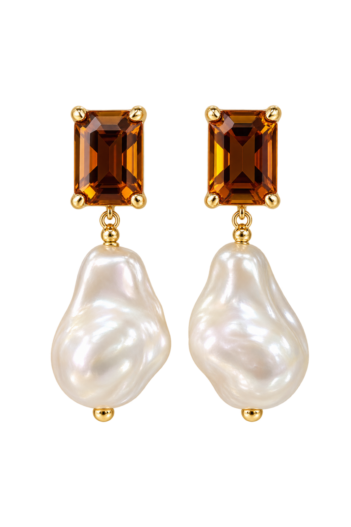 BOUCLES D’OREILLES PERLA — AMBRE