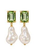 BOUCLES D’OREILLES PERLA — VERT