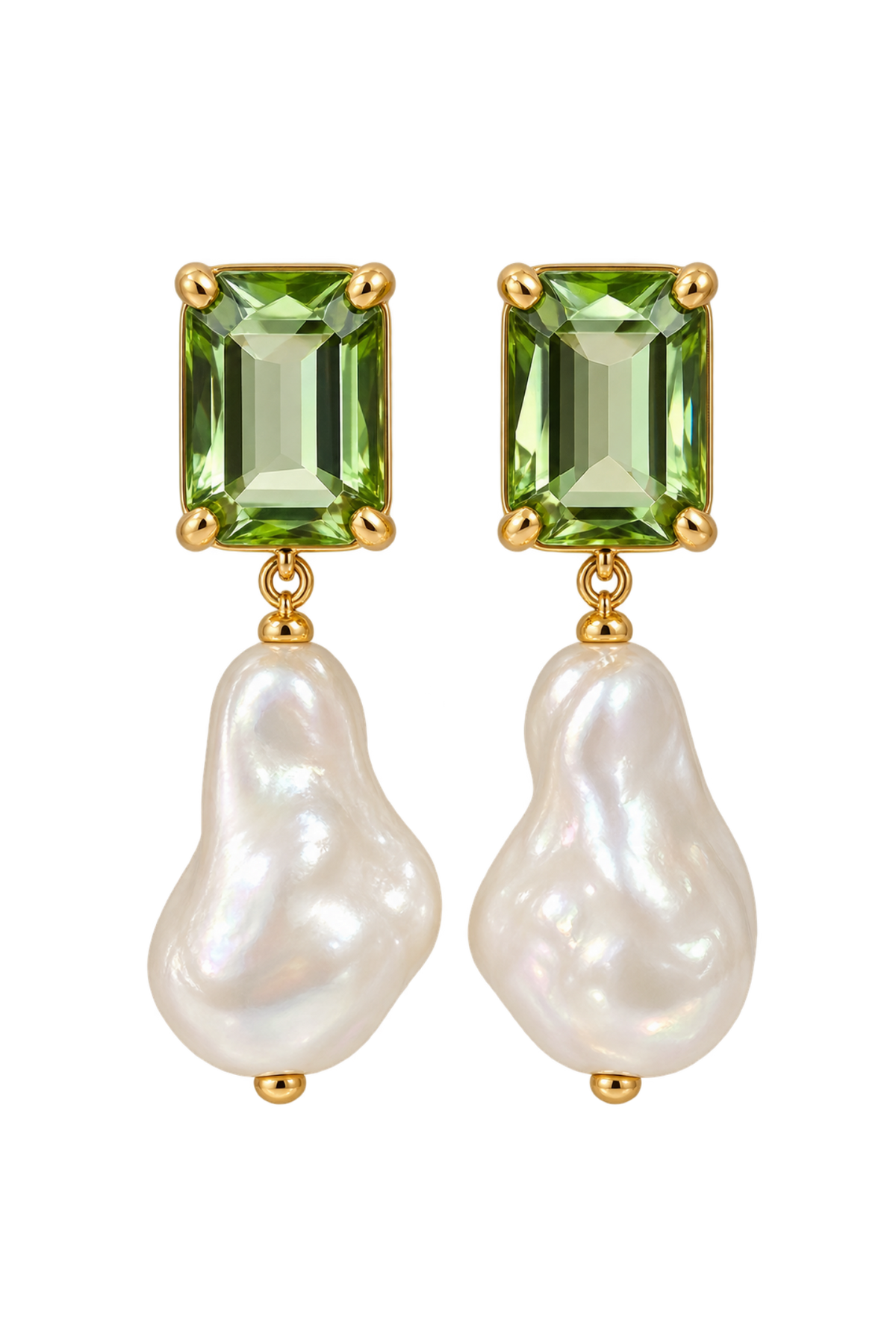 BOUCLES D’OREILLES PERLA — VERT