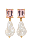 BOUCLES D’OREILLES PERLA — ROSE