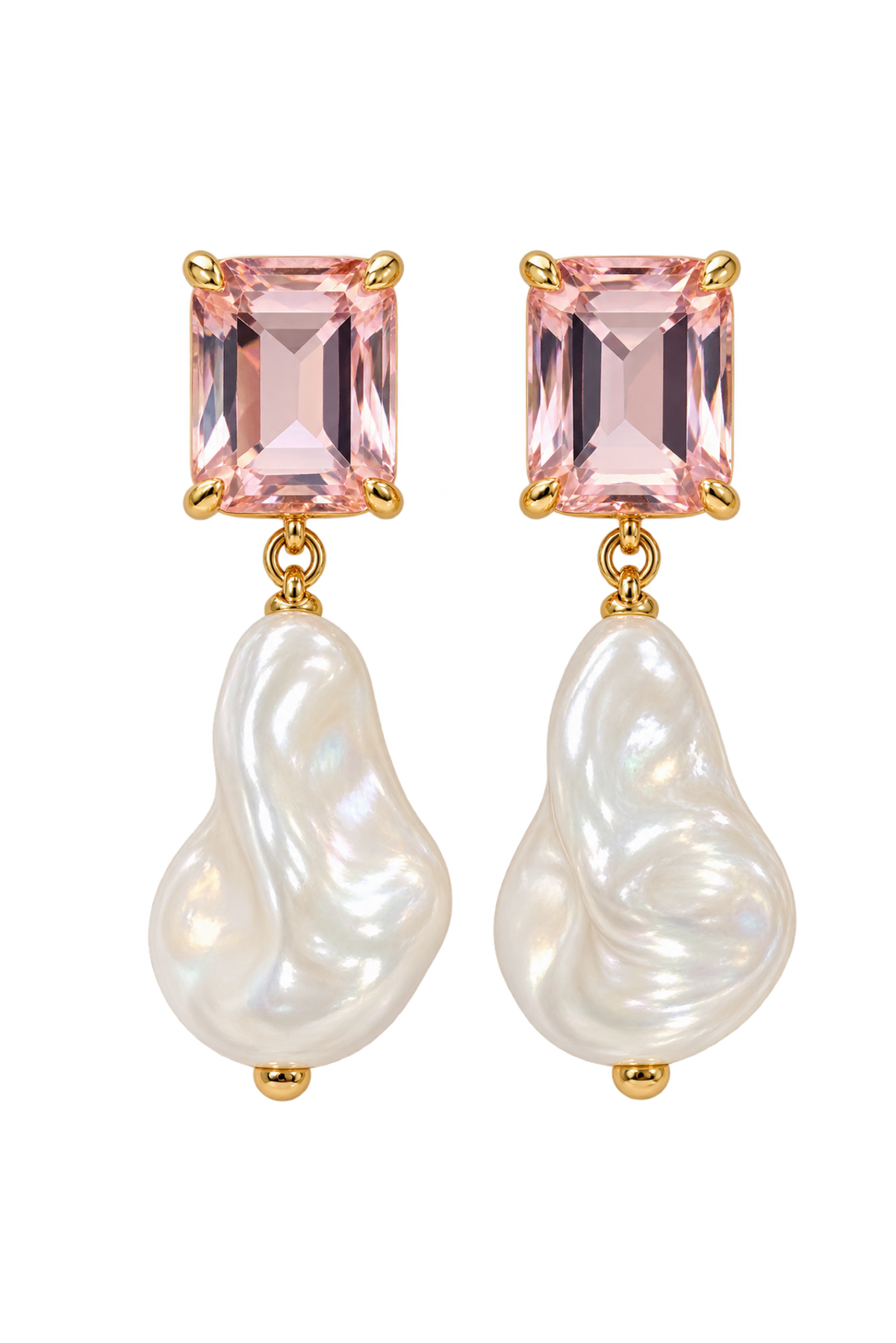 BOUCLES D’OREILLES PERLA — ROSE