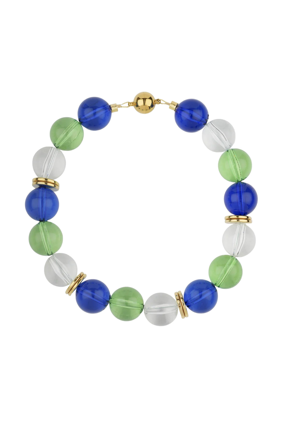 COLLIER TUTTI PLEXI BLEU ET VERT - HYPSO PARIS