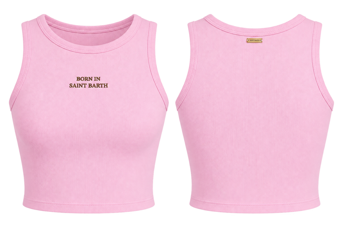 CROP TOP BORN IN SAINT BARTH