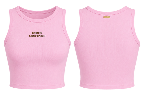 CROP TOP BORN IN SAINT BARTH